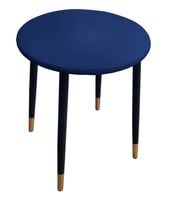 Taboret TRIX AL15  granatowy podstawa czarna/złota