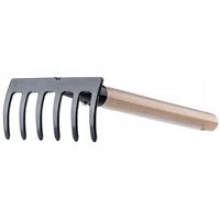 Grabki Metalowe Ogrodowe Grabie 6-Zębne Trzonek