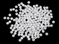 KORALIKI PLASTIKOWE COLOR BIAŁE 4MM 100SZT