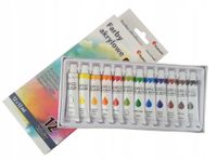 Farby akrylowe Hasta wielokolorowy 12 szt. 12 ml