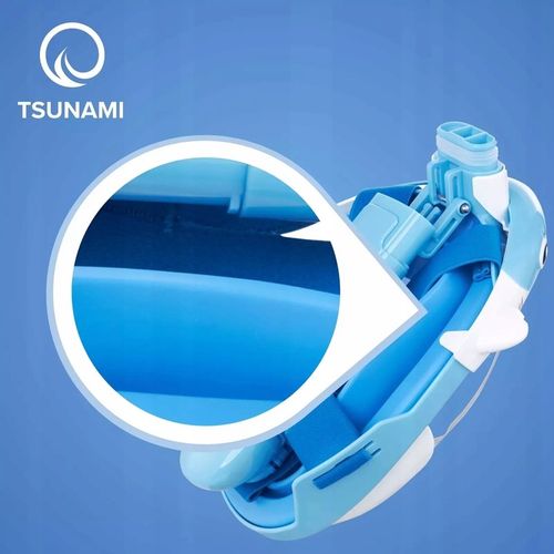 MASKA DO NURKOWANIA Z RURKĄ PEŁNOTWARZOWA PANORAMICZNA DRY TOP SHARK DZIECI na Arena.pl