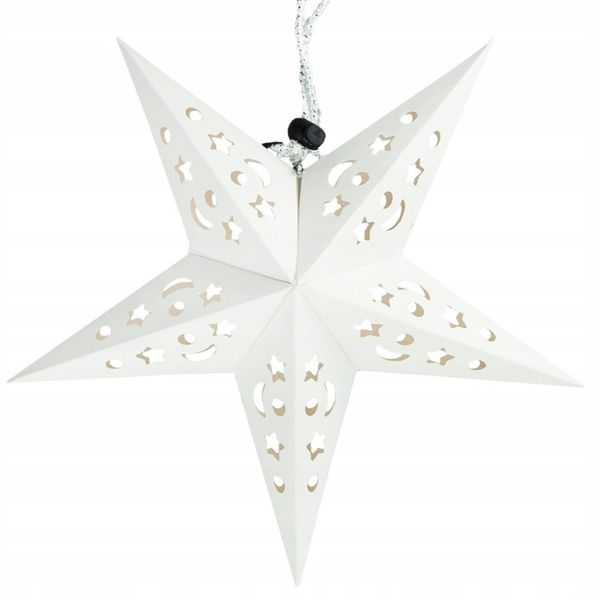 GWIAZDA 3D SKŁADANA ŚWIĄTECZNA WITRAŻ PAPIEROWA zdjęcie 4