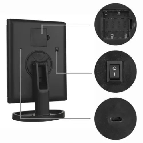 LUSTERKO KOSMETYCZNE PODŚWIETLANE ROZKŁADANE LED na Arena.pl