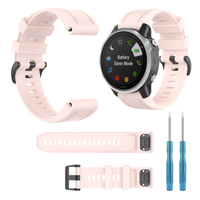 Pasek do Garmin Fenix 5s / 6s / 7s Solar / Fenix 8 43mm zegarek różowy 20mm
