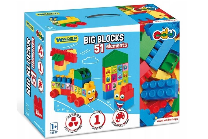 WADER Big Blocks klocki 51el 41592 15928 zdjęcie 1