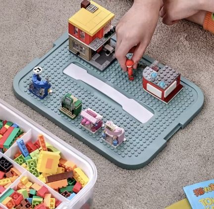 PUDEŁKO NA KLOCKI POJEMNIK NA LEGO PLASTIKOWE Z PRZEGRÓDKAMI 4 POZIOM dosmo na Arena.pl