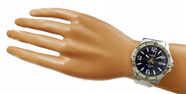 ZEGAREK MĘSKI CASIO MTP-VD01D MODNY + PUSZKA zdjęcie 4