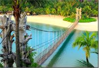 100 70CM OBRAZ PŁÓTNO WAKACJE WYSPIE SENTOSA PŁÓTNO RAMA