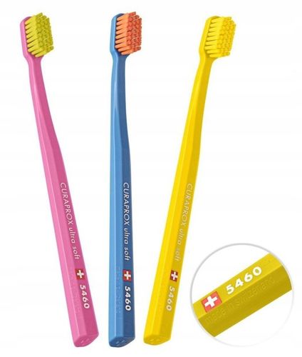 Szczoteczka do zębów MIĘKKA CURAPROX CS 5460 Ultra Soft Eco Pack 3 szt na Arena.pl