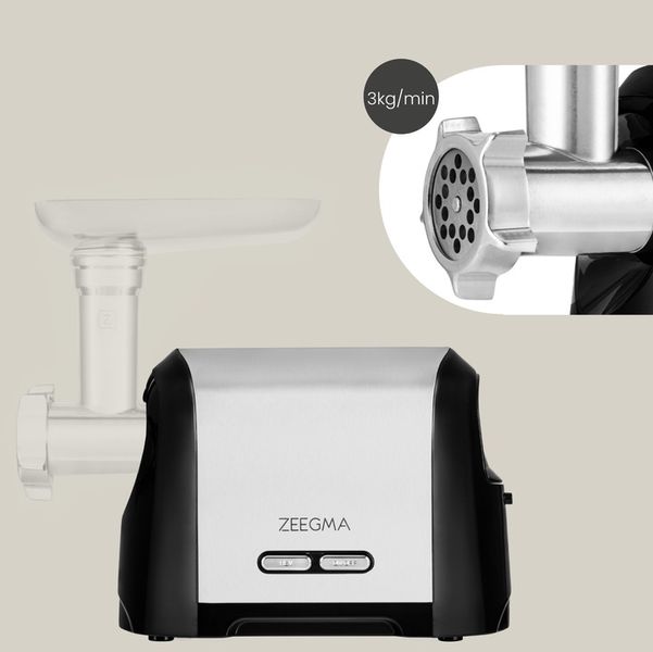 Maszynka do mielenia mięsa ZEEGMA szatkownica nadziewarka kiełbasy 3 sita zdjęcie 11