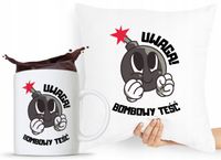 Zestaw Poduszka + Kubek Prezent Dla Teścia Taty Z Nadrukiem Ze Zdjęciem