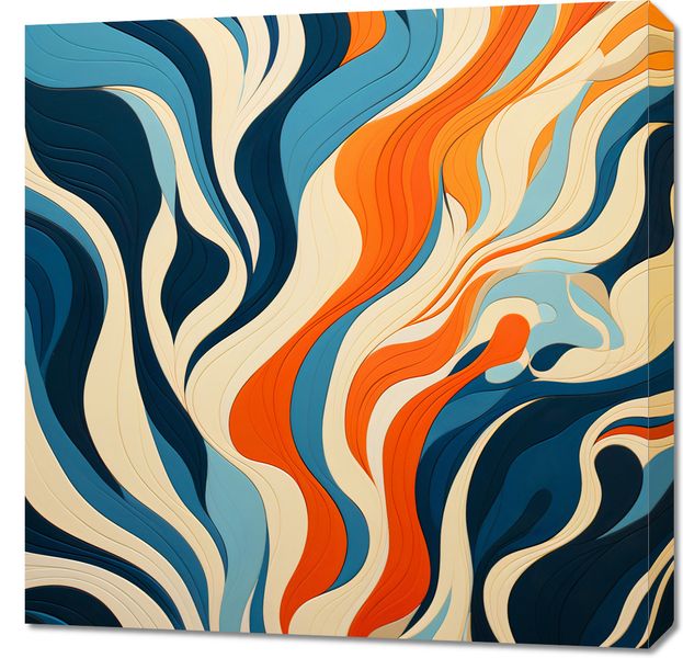 Obraz 70x70cm Oceaniczne Fale zdjęcie 1