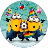 Opłatek na tort Urodziny Minion Minionki Postacie Gru