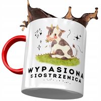 Kubek Czerwony Dla Siostrzenicy Urodziny Prezent Z Nadrukiem Ze Zdjęciem
