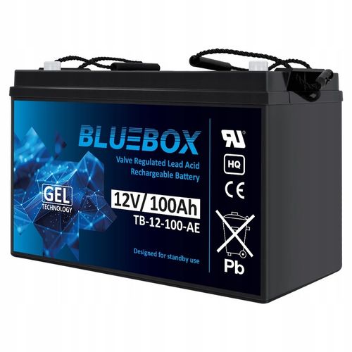 Akumulator żelowy BLUEBOX bezobsługowy UPS 12 Volt 12V 100Ah UPS na Arena.pl