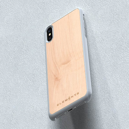 Drewniane etui do iPhone Xs Max (Light Grey) #0 na Arena.pl