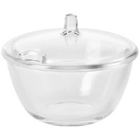 CUKIERNICA SZKLANA Z POKRYWKĄ OTWÓR NA ŁYŻECZKĘ KROSNO