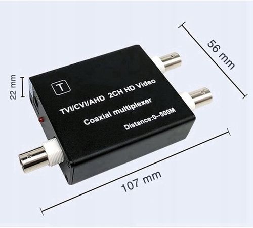 Potadak 4X multiplekser Wideo AHD TVI CVI konwerter 1080P (B2123) na Arena.pl