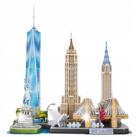 PUZZLE 3D MIASTO NOWY JORK PANORAMA NEW YORK ŚWIATŁO LED 101 ELEMENTÓW