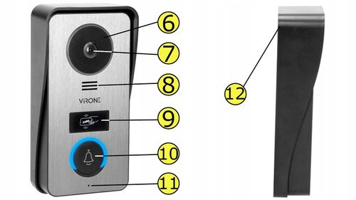 WIDEODOMOFON VIDEO DOMOFON FULL HD 7" CZYTNIK BRELOK MENU PL FURTKA + BRAMA na Arena.pl