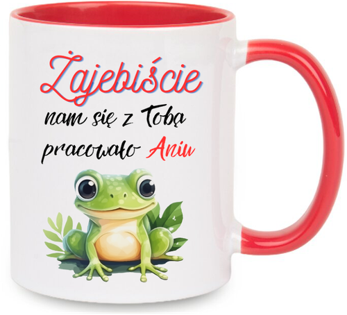 KUBEK NA POŻEGNANIE KOLEŻANKI KOLEGI Z PRACY Z IMIENIEM ŚMIESZNY PREZENT na Arena.pl