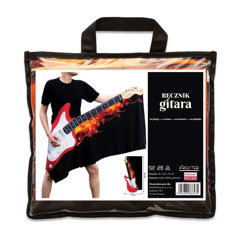 Ręcznik Gitara PLAŻOWY kąpielowy na plażę basen na Arena.pl