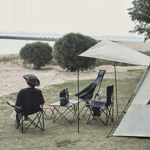 KRZESŁO KEMPINGOWE LEKKIE SKŁADANE KRZESŁO WĘDKARSKIE DLA PLAŻOWE WĘDRÓWKI na Arena.pl