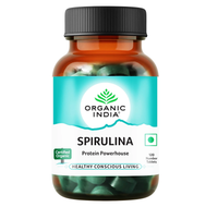 Spirulina naturalne źródło białka Organic India 60 kapsułek