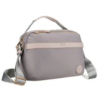 listonoszka damska z nylonu w szarym kolorze zamykana suwakiem - peterson