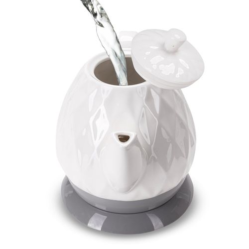 CZAJNIK ELEKTRYCZNY BEZPRZEWODOWY CERAMICZNY KAMILLE 1200 W 1,5 L na Arena.pl