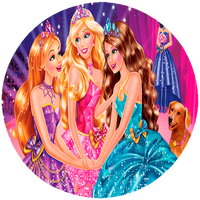 Opłatek na tort Barbie