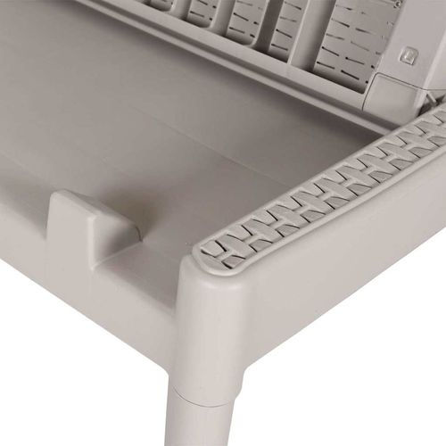 Leżak, kolor cappuccino, 186x60x29 cm, PP na Arena.pl