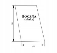 Szyba boczna Renault RS 61-12, 61-14, 68-14, 75-12, 75-14, 95-12, 95-14