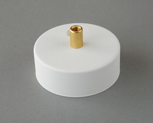 Podsufitka metalowa 1 otwór 80mm kolor biały+ mosiądz na Arena.pl