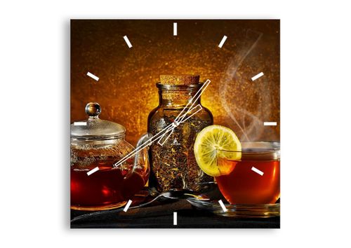 Zegar Ścienny - Herbata Napar  - 60X60 Cm - C3Ac60X60-2434 na Arena.pl
