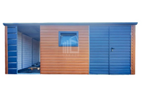 Schowek - Domek Ogrodowy 4x2,5m + Wiata Drzwi Drewnopodobny  ID556