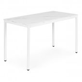 STÓŁ MODERNHOME WZÓR MARMURU METALOWA RAMA 120X60 CM