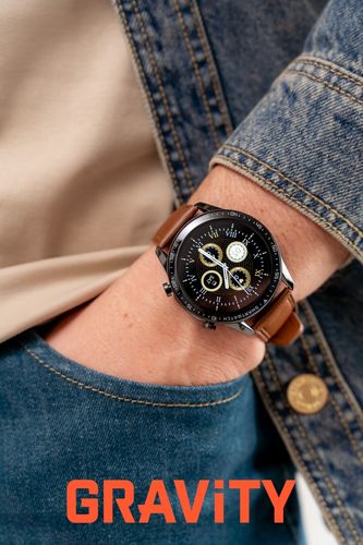 smartwatch gravity czarny 2 paski gt10-4 na Arena.pl