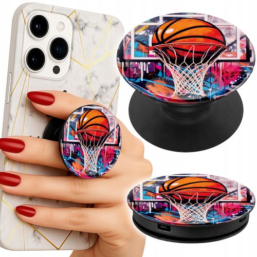 Uchwyt do telefonu Popsocket na palce/stojak KOSZYKÓWKA NBA BOISKO KOSZ FAN na Arena.pl