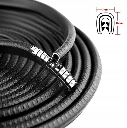 USZCZELKA OSŁONA KRAWĘDZI DRZWI SAMOCHODOWYCH ZBROJONA WZMOCNIONA 5m na Arena.pl