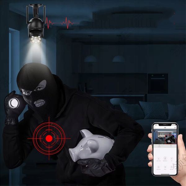 Kamera Zewnętrzna WiFi Obrotowa IP Do Monitoringu Domu Tuya 5MPx ZOOM 5Mp zdjęcie 5