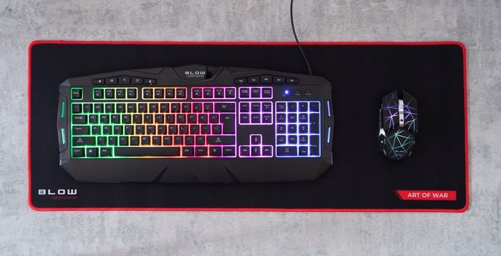 MYSZKA GAMINGOWA DLA GRACZY BEZPRZEWODOWA MYSZ OPTYCZNA LED RGB + PODKŁADKA zdjęcie 4