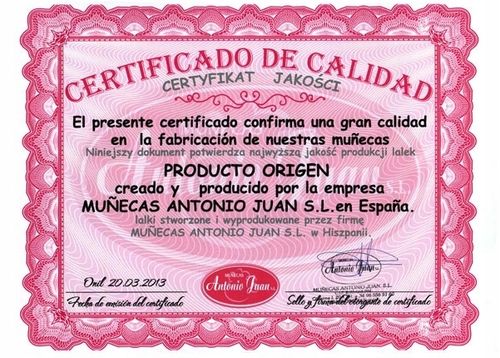 Lalka Bobas Antonio Juan Nacida Gris 3386 / 33086 na Arena.pl