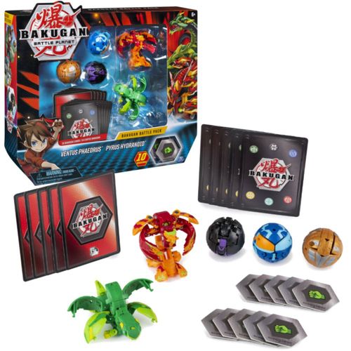 Spin Bakugan 5-pack Ventus Pyrus + karty na Arena.pl