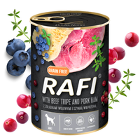 Rafi Mokra karma dla psa Rafi żołądki wołowe z szynką 400 g