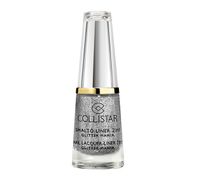 Lakier do paznokci smalto-liner 2in1 glitter 1 argento via chaia Collistar