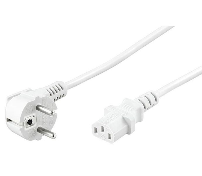 MicroConnect Power Cord 3m White IEC320 zdjęcie 1