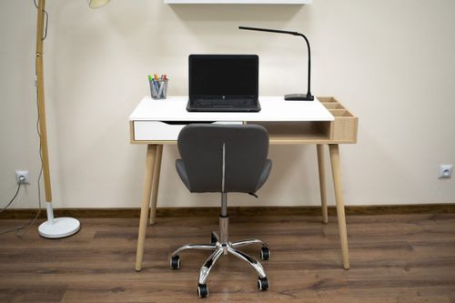 Krzesło obrotowe AVOLA - szare na Arena.pl