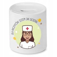 Skarbonka Dla Pielęgniarki Jestem Jak Siostra Z Nadrukiem Ze Zdjęciem