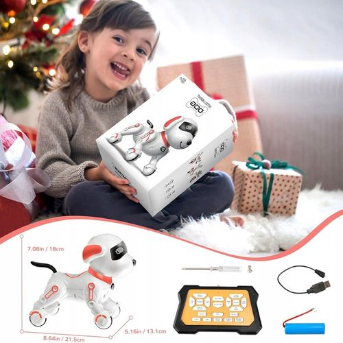 PIESEK ROBOT INTERAKTYWNY ZDALNIE STEROWANY GŁOSEM PROGRAMOWANY KOMENDY na Arena.pl